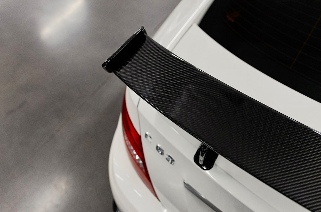 C63 AMG Black Series Carbon Fiber Rear Wing Spoiler – Stealth