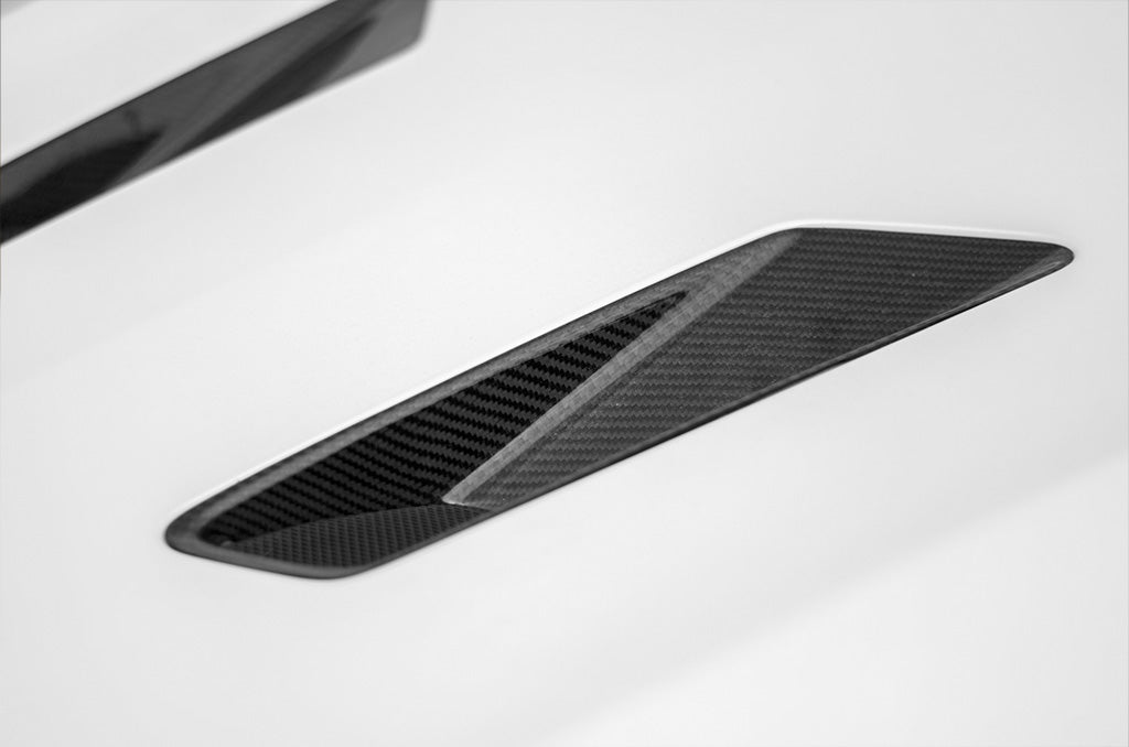C63 AMG 507 Edition/Black Series Carbon Fiber Hood Vents – Stealth